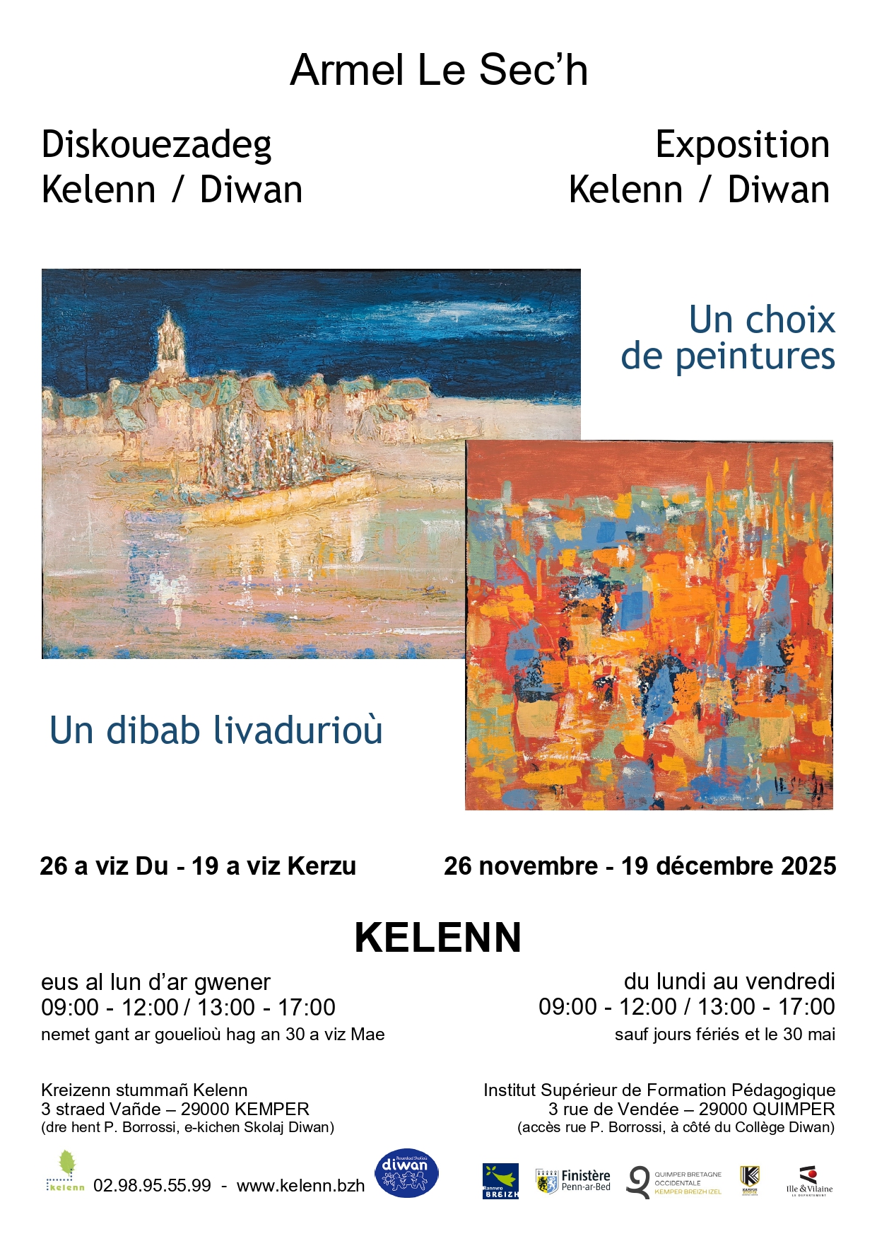 Exposition de peintures d'Armel Le Sec'h