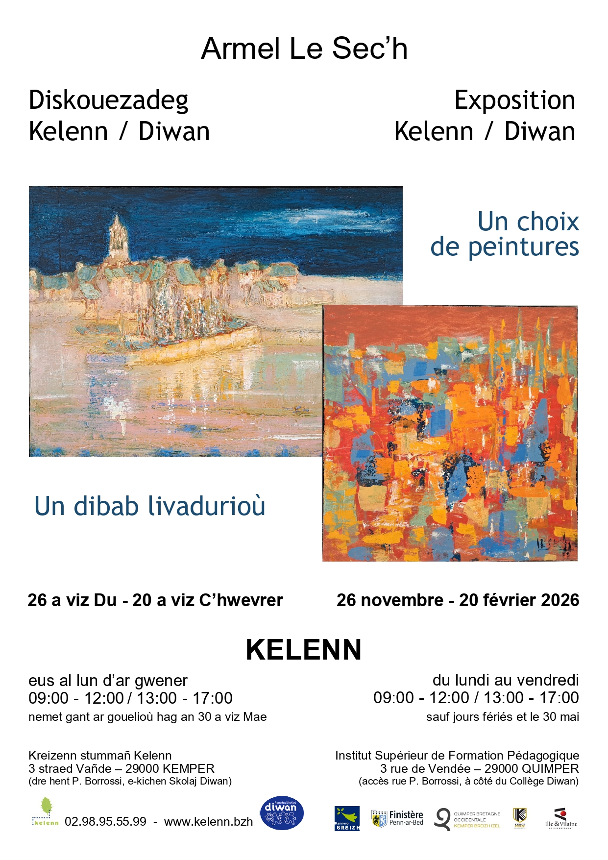 Exposition de peintures d’Armel Le Sec’h
