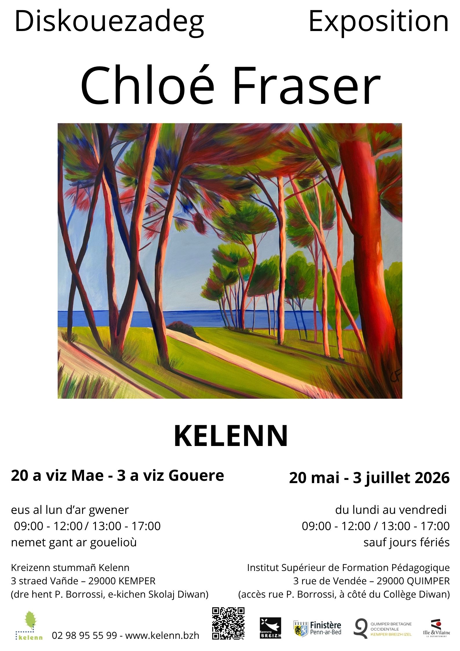 Exposition de peintures, illustrations et gravures de Chloé Fraser