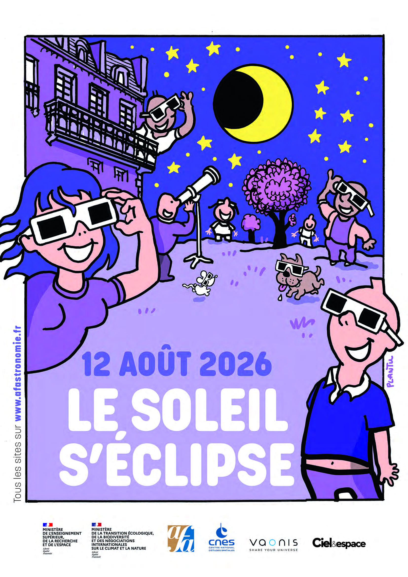 Observation de l'éclipse de Soleil à POULDREUZIC