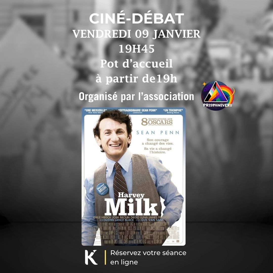 CINE-DEBAT avec le film HARVEY MILK